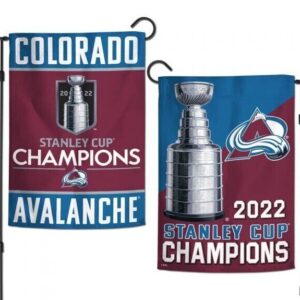 Colorado Avalanche 2022 Nhl Stanley Cup Champions 2 Sided Garden Flag