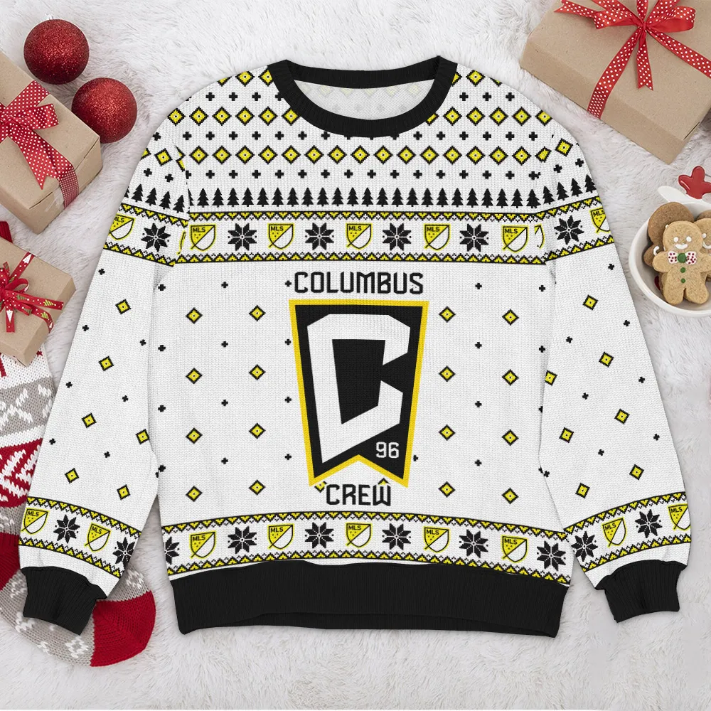 Columbus Crew MLS Ugly Sweater Christmas Season