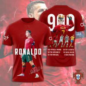 Cristiano Ronaldo x Portugal National Football Team Unisex T-Shirt Performance Tee GTS5159