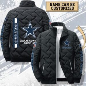 Dallas Cowboys Padded Jacket Stand Collar Coats