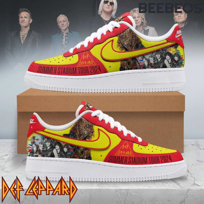 Def Leppard Summer Stadium Tour 2024 Air Force 1 Shoes AF1 Limited Sneakers EBA1016