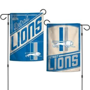 Detroit Lions Vintage Style Double Sided Garden Flag Yard Banner