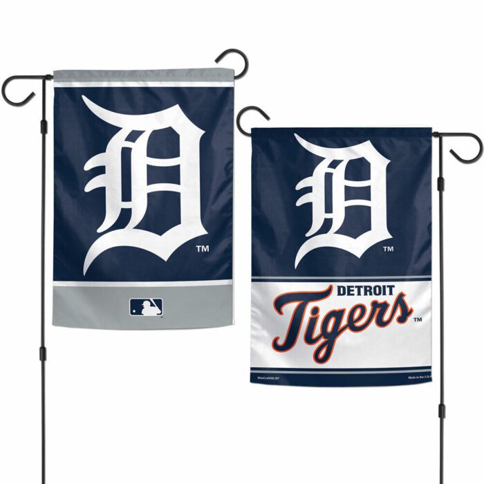 Detroit Tigers 2 Sided Garden Flag Yard Banner