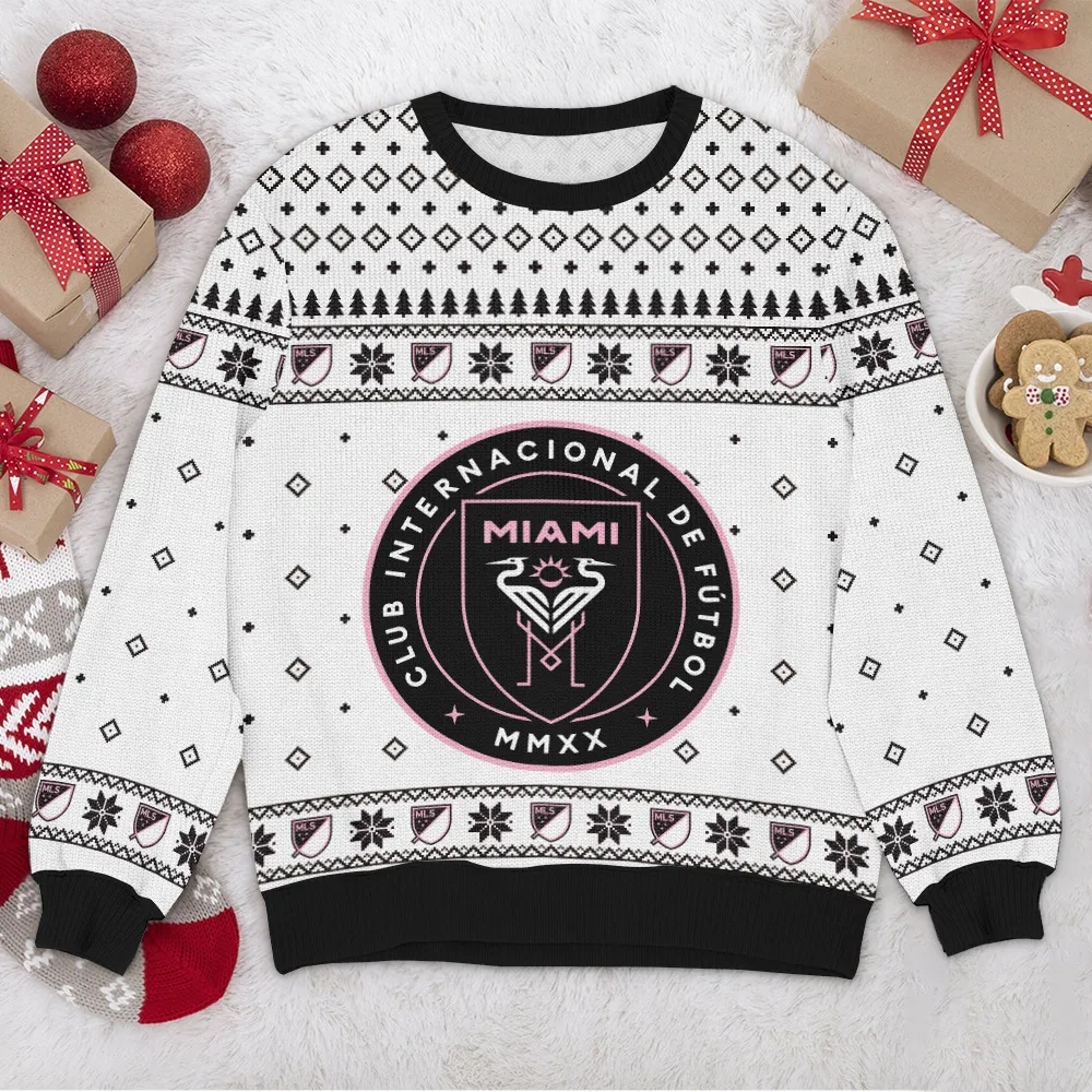 Inter Miami MLS Ugly Sweater Christmas Season