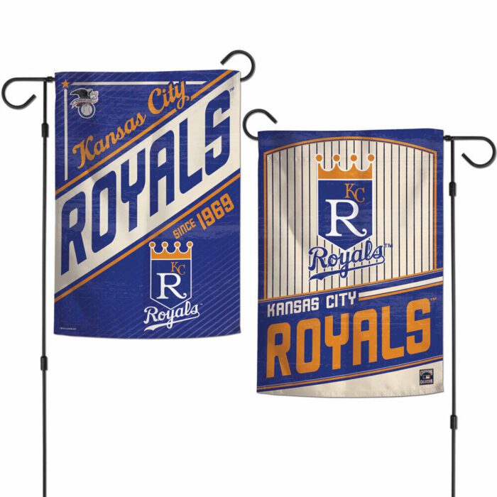 Kansas City Royals Cooperstown Style 2 Sided Garden Flag Yard Banner