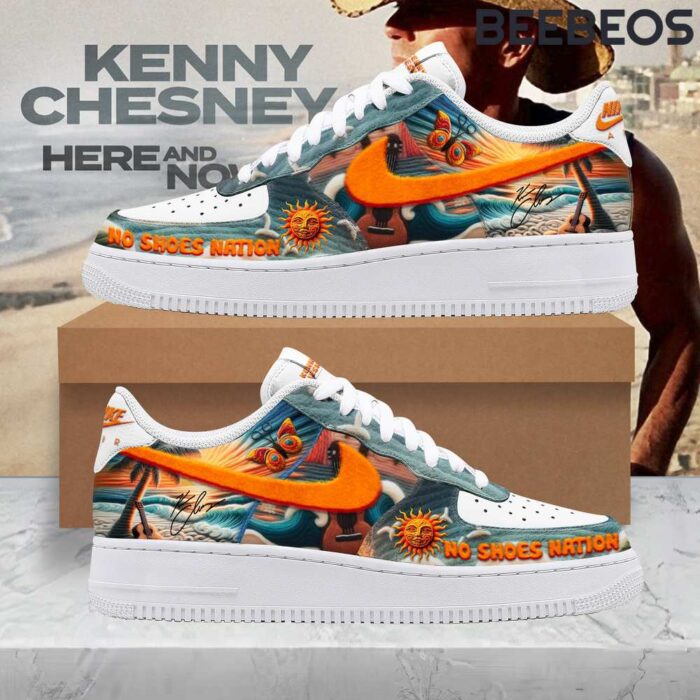 Kenny Chesney No Shoes Nation Air Force 1 Shoes AF1 Limited Sneakers EBA1019