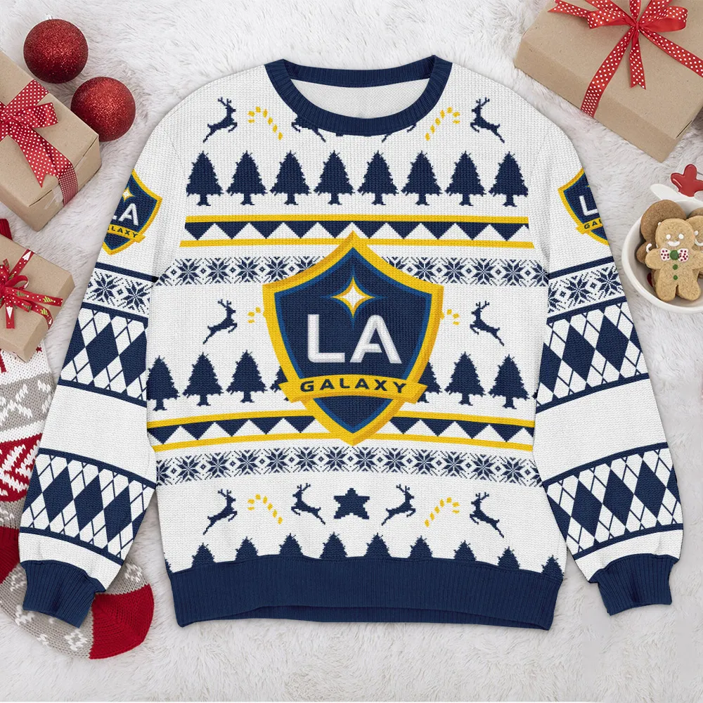 LA Galaxy MLS Ugly Sweater Christmas Season