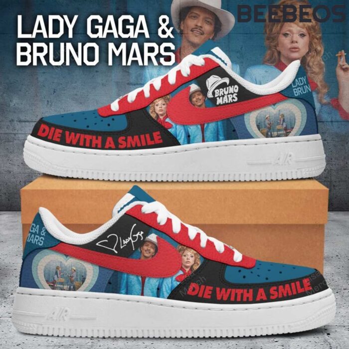 Lady Gaga x Bruno Mars Die With A Smile Air Force 1 Shoes AF1 Limited Sneakers EBA1002