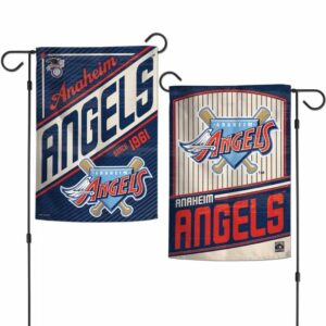 Los Angeles Angels Cooperstown Style 2 Sided Garden Flag Yard Banner