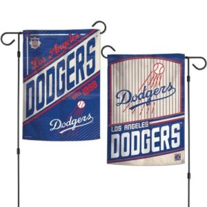 Los Angeles Dodgers Cooperstown Style 2 Sided Garden Flag Yard Banner