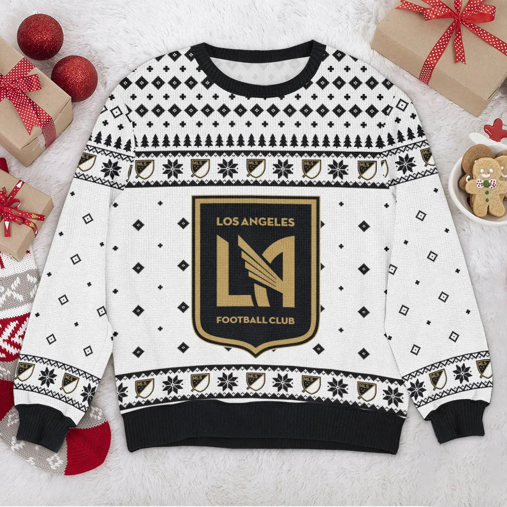 Los Angeles FC MLS Ugly Sweater Christmas Season