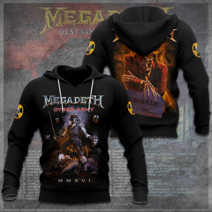 Megadeth Band Unisex Hoodie GHD5460