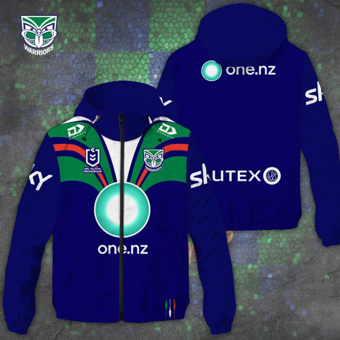 New Zealand Warriors 3D Windbreaker Jacket GWJ1021