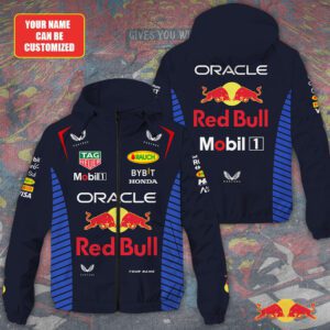 Personalized Red Bull Racing F1 3D Windbreaker Jacket GWJ1002