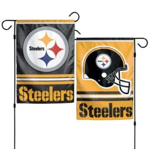 Pittsburgh Steelers Double Sided Garden Flag Yard Banner Outdoor