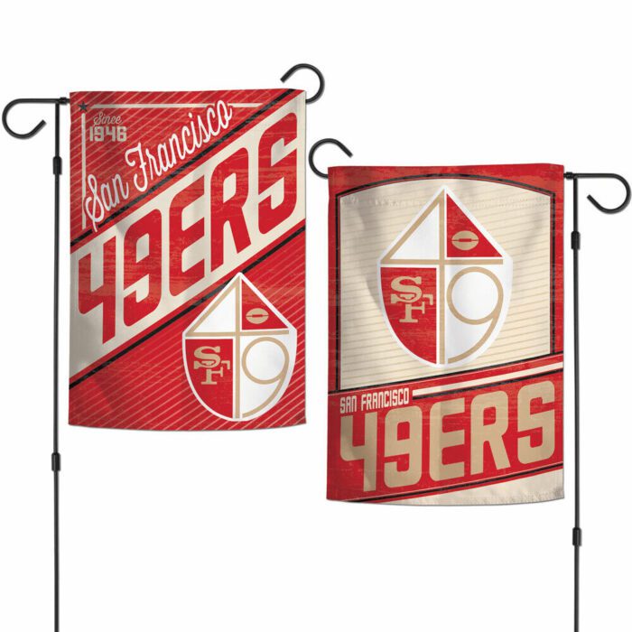 San Francisco 49ers Double Sided Garden Flag Yard Banner