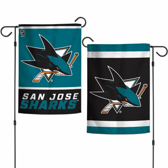 San Jose Sharks 2 Sided Garden Flag Yard Banner