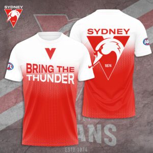 Sydney Swans Unisex T-Shirt Performance Tee GTS5187