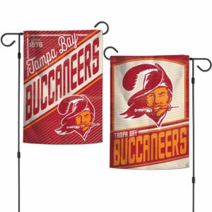 Tampa Bay Buccaneers Double Sided Retro Garden Flag Banner