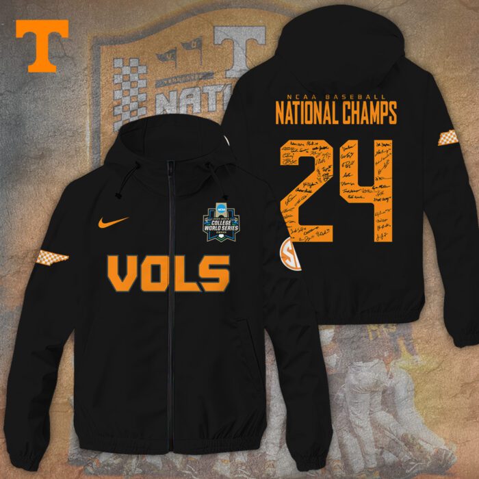 Tennessee Volunteers Baseball 3D Windbreaker Jacket GWJ1007