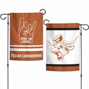 Texas Longhorns College Vault 2 Sided Garden Flag Banner NCAA