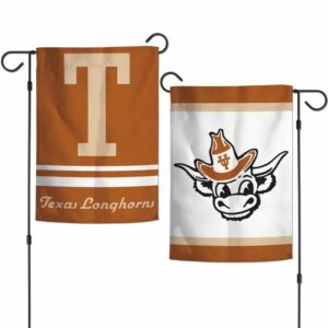 Texas Longhorns College Vault 2 Sided Garden Flag Banner NCAA