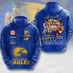 West Coast Eagles x Andrew Gaff Unisex Hoodie GHD5209