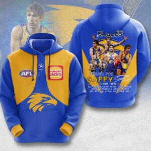 West Coast Eagles x Andrew Gaff Unisex Hoodie GHD5295