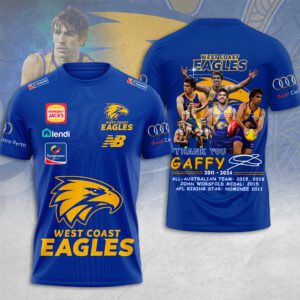 West Coast Eagles x Andrew Gaff Unisex T-Shirt Performance Tee GTS5228