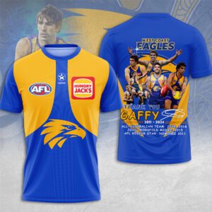 West Coast Eagles x Andrew Gaff Unisex T-Shirt Performance Tee GTS5329