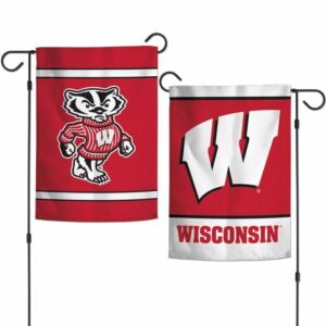 Wisconsin Badgers 2 Sided Garden Flag Yard Banner