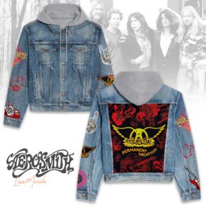 Aerosmith Hooded Denim Jacket LDN1012