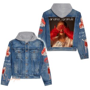 Ariana Grande Hooded Denim Jacket LDN1008