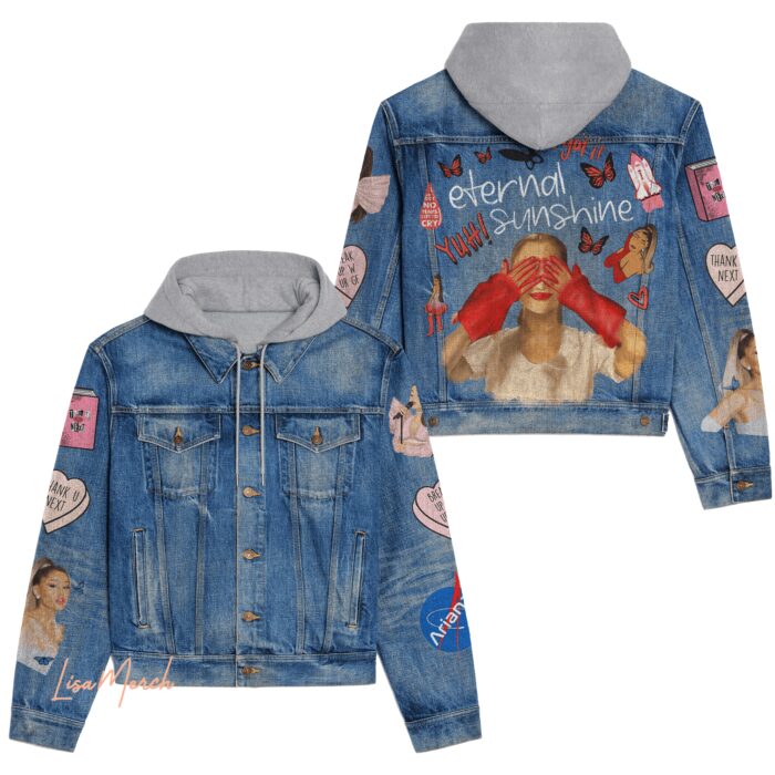 Ariana Grande Hooded Denim Jacket LDN1010