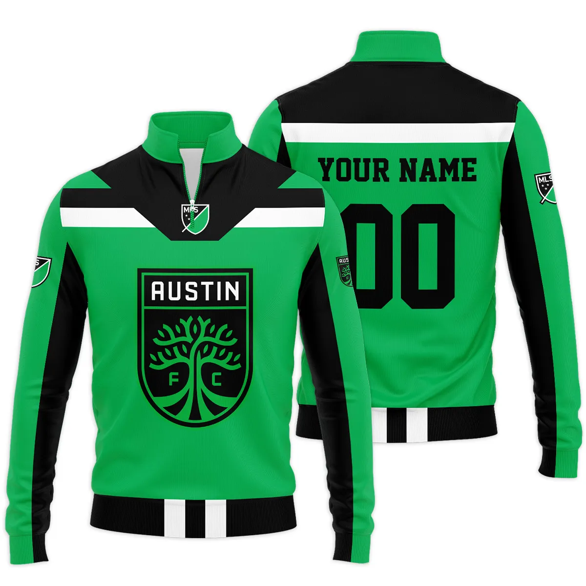 Austin FC MLS Quarter Zip Jacket LQZ1035