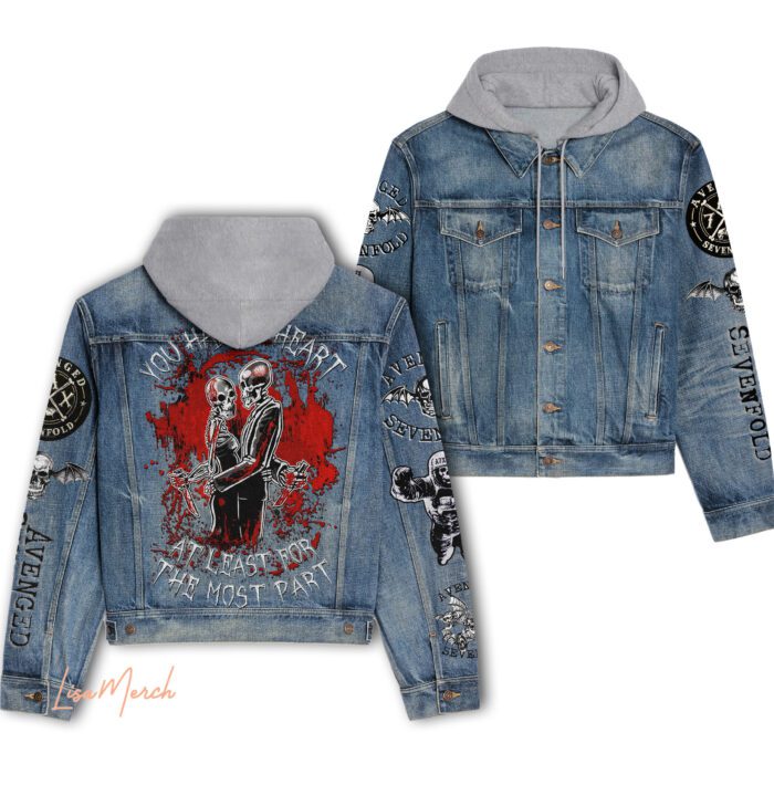 Avenged Sevenfold Hooded Denim Jacket LDN1011