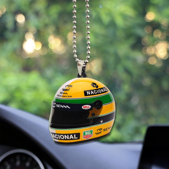 Ayrton Senna Custom Shape 2-sided Acrylic Car Ornament GOM1127