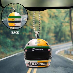 Ayrton Senna Custom Shape 2-sided Acrylic Car Ornament GOM1130