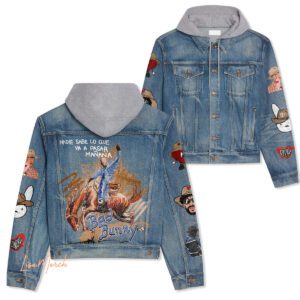 Bad Bunny Hooded Denim Jacket LDN1013