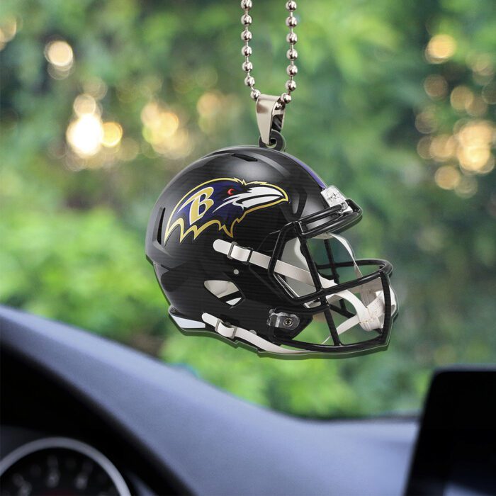 Baltimore Ravens Custom Shape 2-sided Acrylic Car Ornament GOM1390