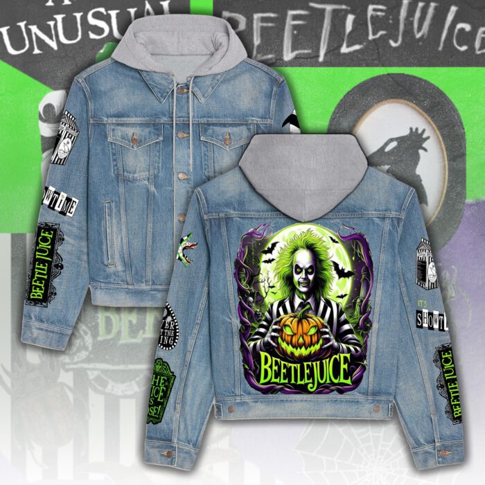 Beetlejuice Women's Denim Hood Jacket GDN107