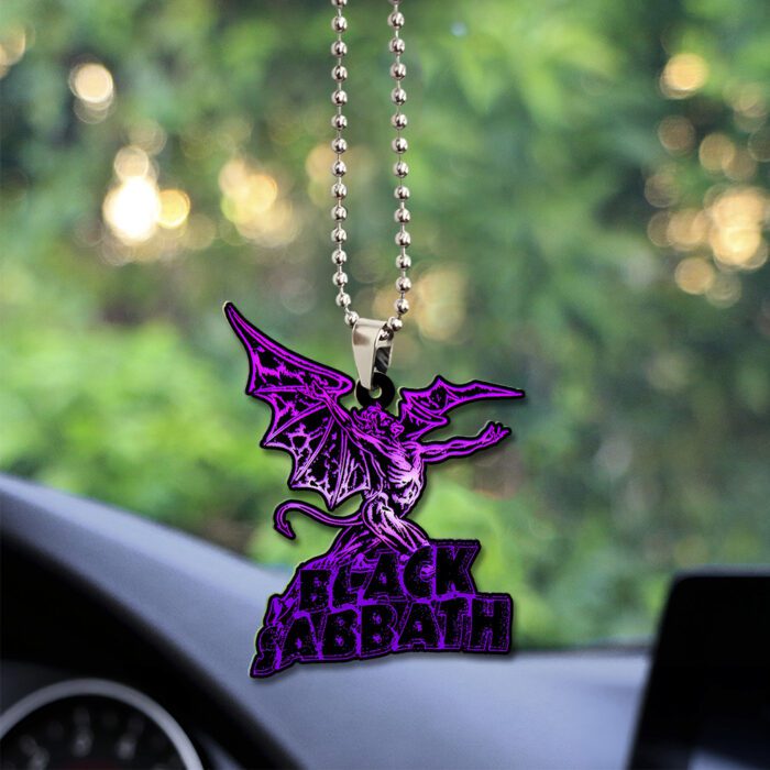 Black Sabbath Custom Shape 2-sided Acrylic Car Ornament GOM1323