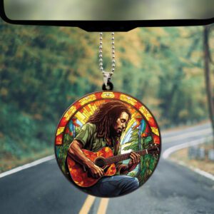 Bob Marley Custom Shape 2-sided Acrylic Car Ornament GOM1102