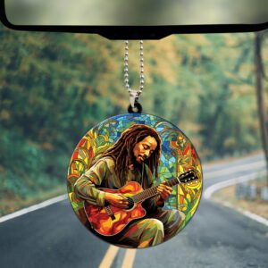 Bob Marley Custom Shape 2-sided Acrylic Car Ornament GOM1103