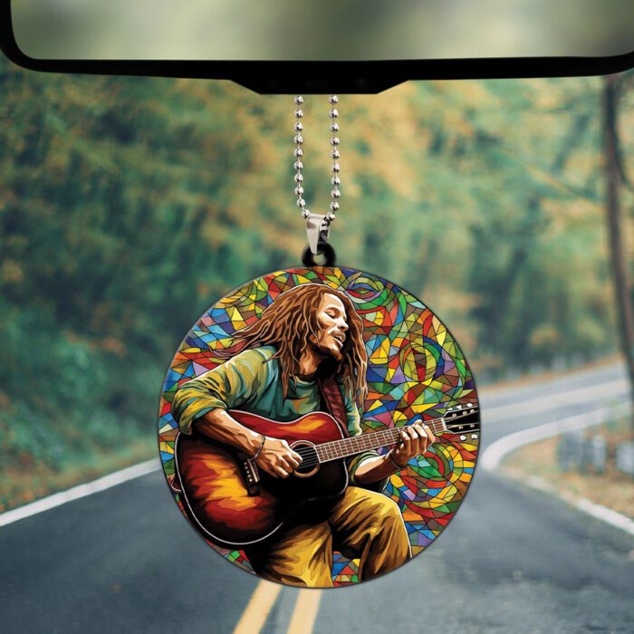 Bob Marley Custom Shape 2-sided Acrylic Car Ornament GOM1104