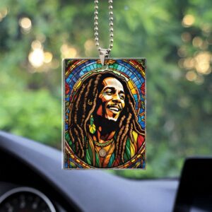 Bob Marley Custom Shape 2-sided Acrylic Car Ornament GOM1115