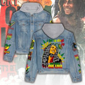 Bob Marley Women's Denim Hood Jacket GDN122