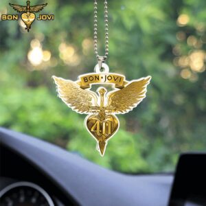 Bon Jovi Custom Shape 2-sided Acrylic Car Ornament GOM1225