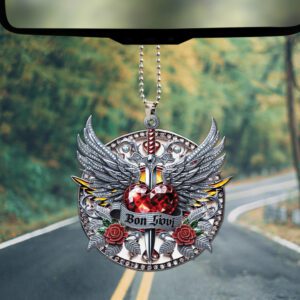 Bon Jovi Custom Shape 2-sided Acrylic Car Ornament GOM1268