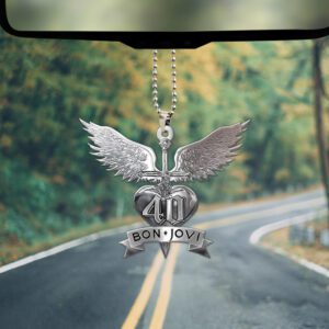 Bon Jovi Custom Shape 2-sided Acrylic Car Ornament GOM1269